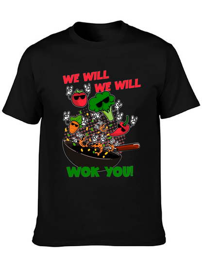 Wok You Funny T-Shirt - Foodie Rock & Roll!