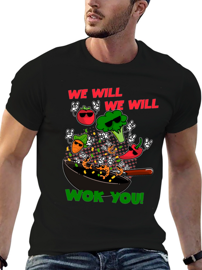Wok You Funny T-Shirt - Foodie Rock & Roll!