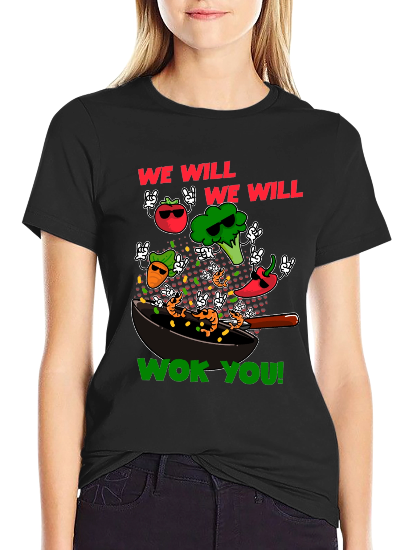 Wok You Funny T-Shirt - Foodie Rock & Roll!