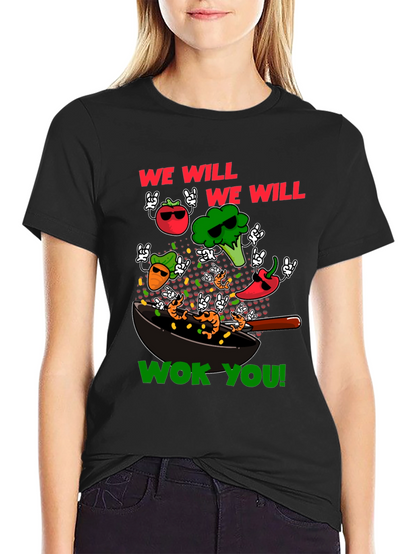 Wok You Funny T-Shirt - Foodie Rock & Roll!