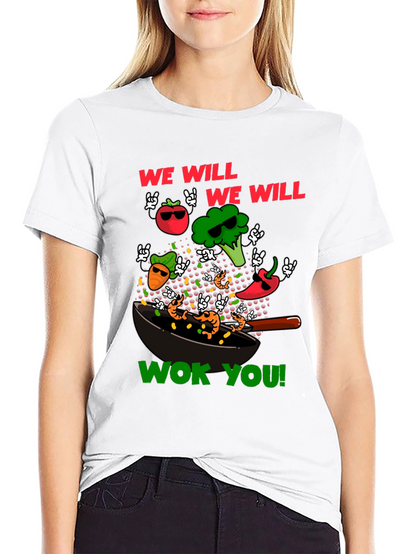 Wok You Funny T-Shirt - Foodie Rock & Roll!