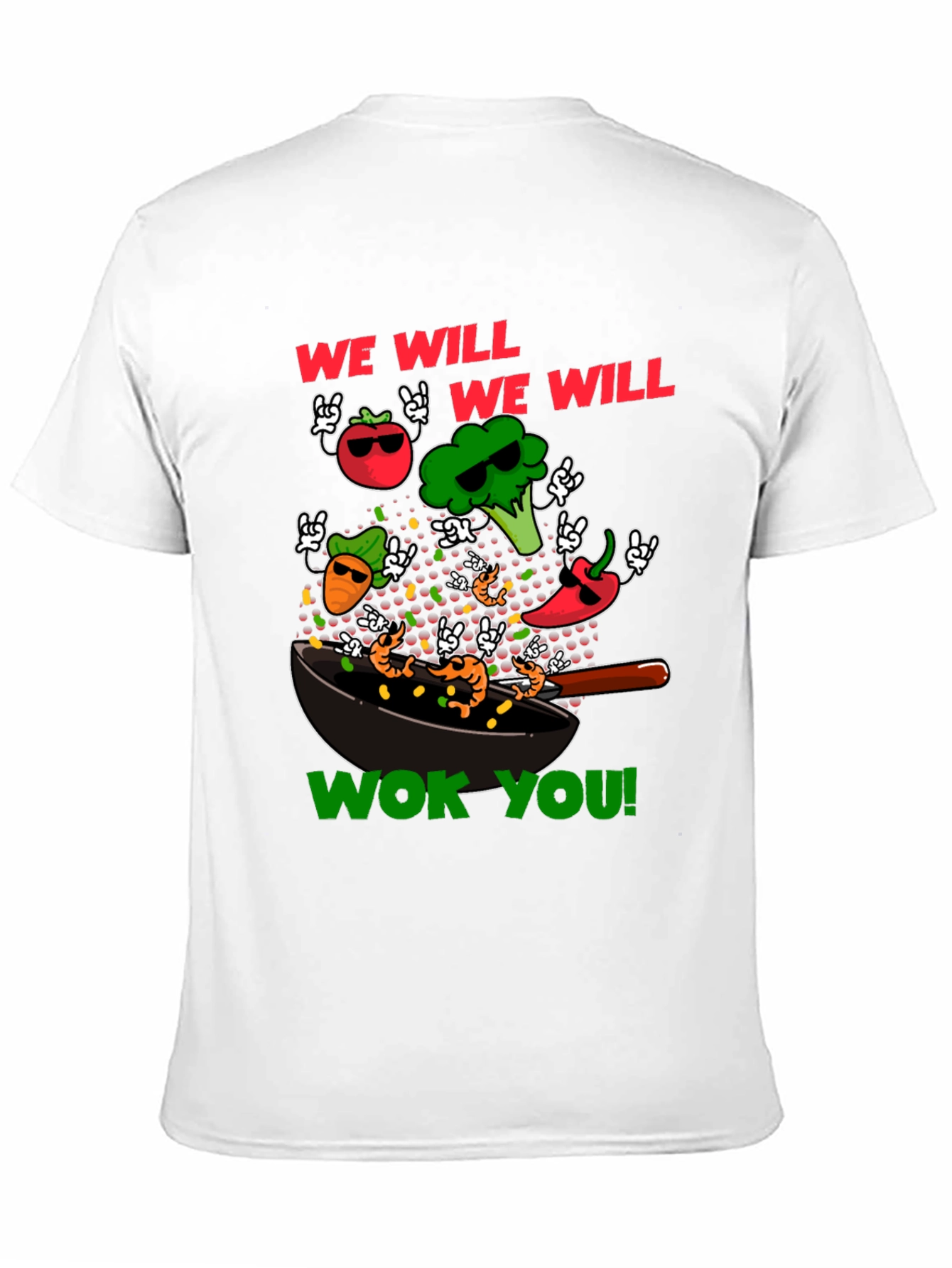 Wok You Funny T-Shirt - Foodie Rock & Roll!
