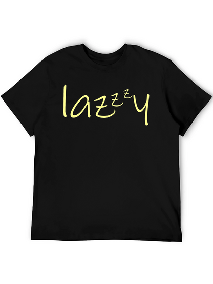 Lazy Sleepy Tee - Black Short Sleeve
