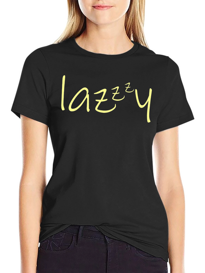 Lazy Sleepy Tee - Black Short Sleeve