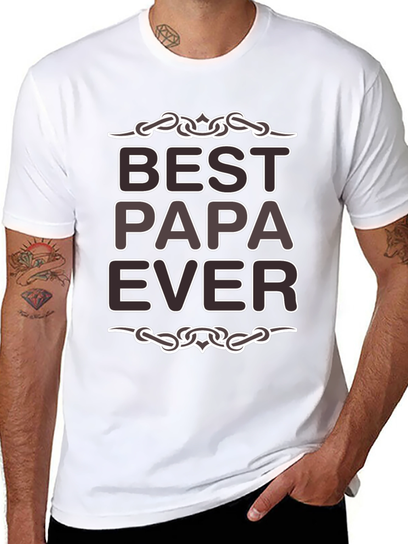 Best Papa Ever Graphic T-Shirt - Fathers Day Gift