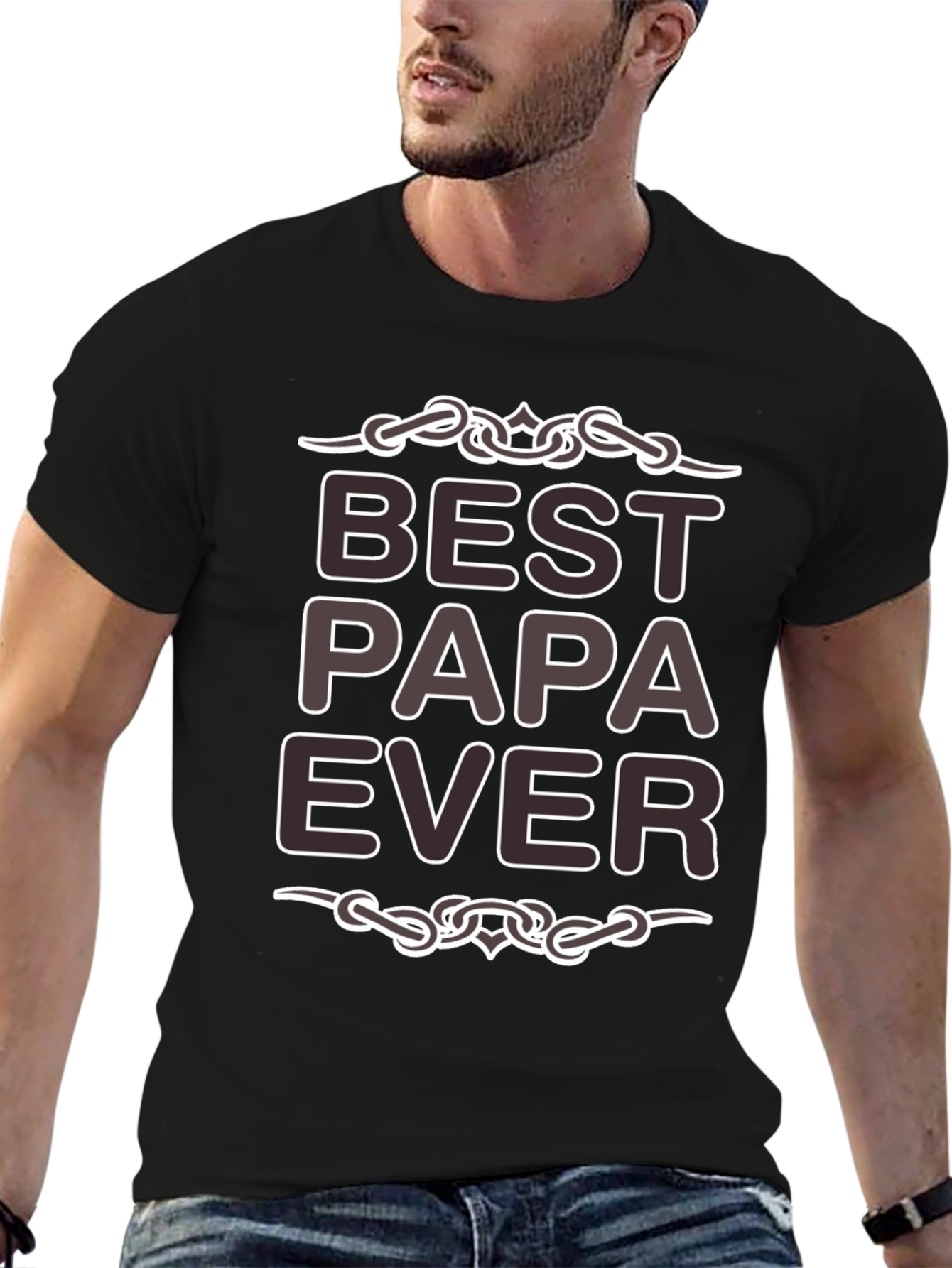 Best Papa Ever Graphic T-Shirt - Fathers Day Gift