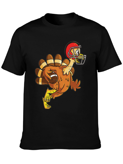 Turkey Football T-Shirt Thanksgiving Tee