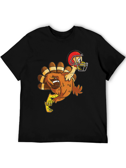 Turkey Football T-Shirt Thanksgiving Tee