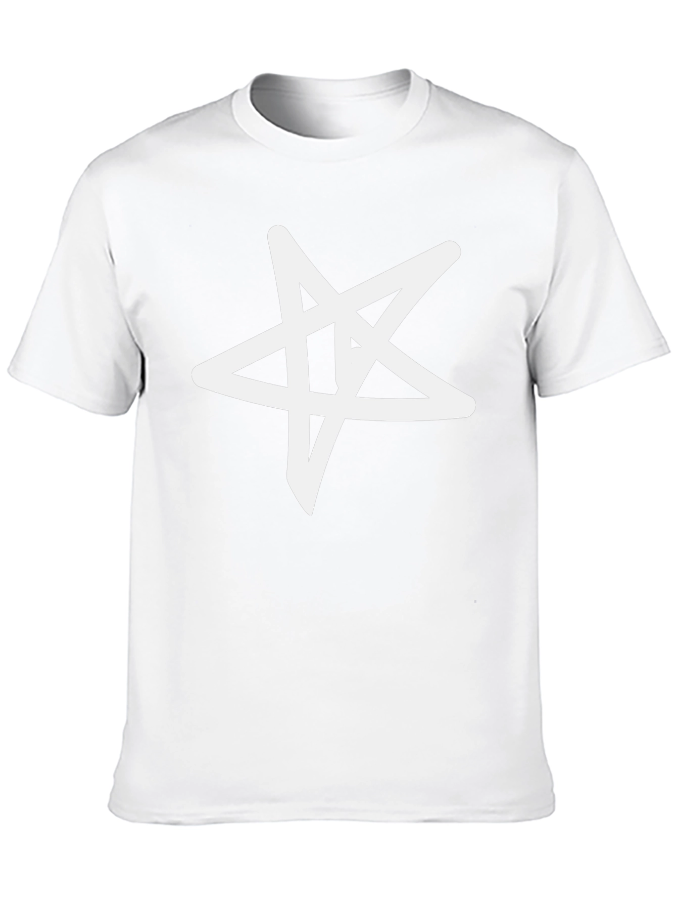 Star Graphic Black T-Shirt - Casual Cotton Tee