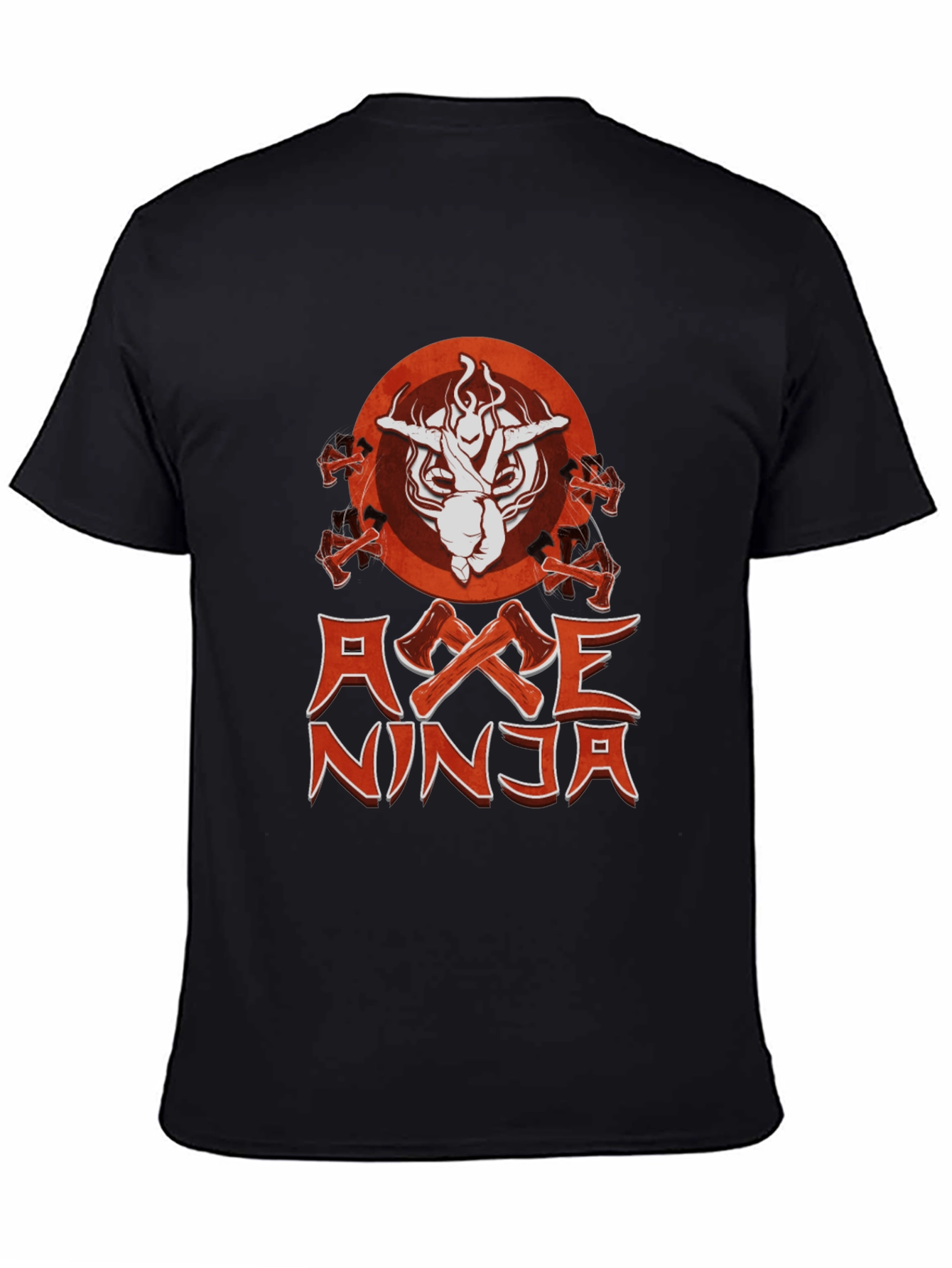 Axe Ninja Graphic T-Shirt - Black