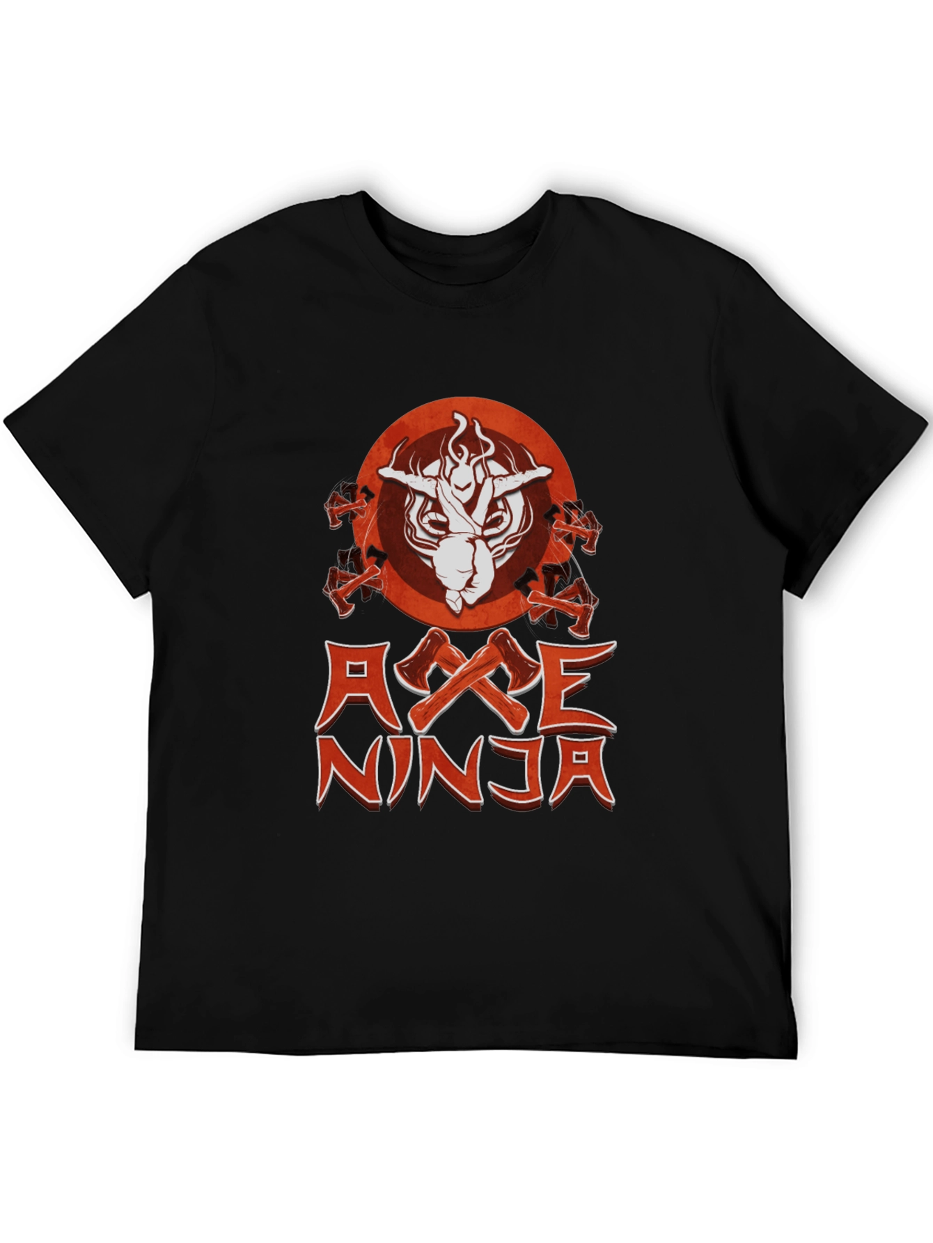 Axe Ninja Graphic T-Shirt - Black