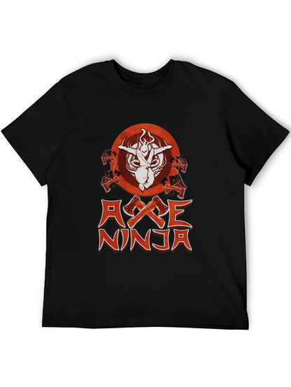 Axe Ninja Graphic T-Shirt - Black
