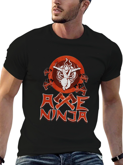 Axe Ninja Graphic T-Shirt - Black