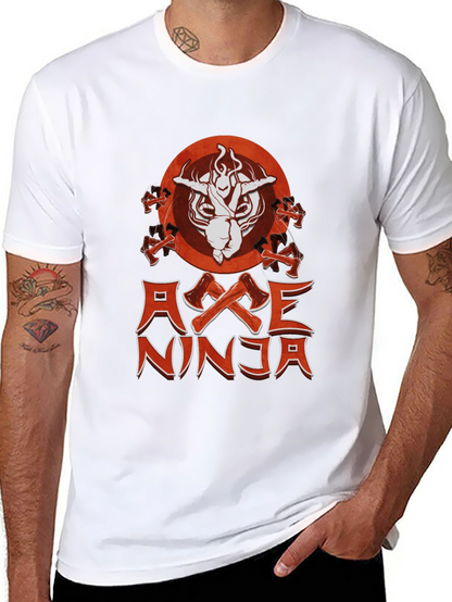 Axe Ninja Graphic T-Shirt - Black