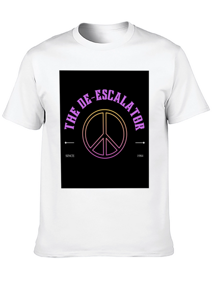 The De-Escalator Peace Sign Black T-Shirt