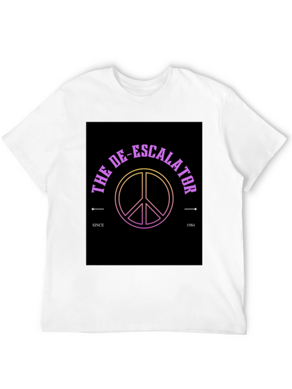 The De-Escalator Peace Sign Black T-Shirt