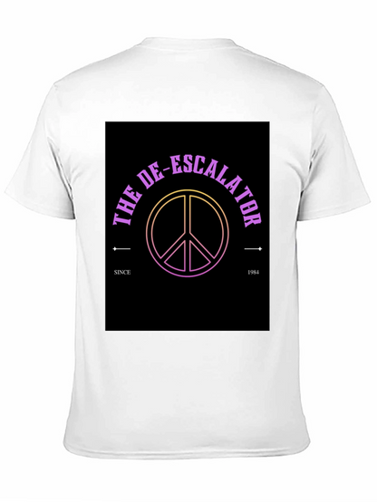 The De-Escalator Peace Sign Black T-Shirt