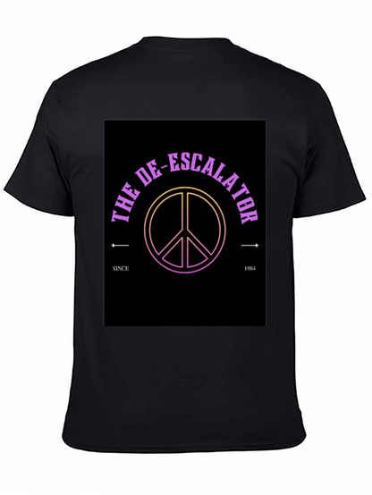 The De-Escalator Peace Sign Black T-Shirt