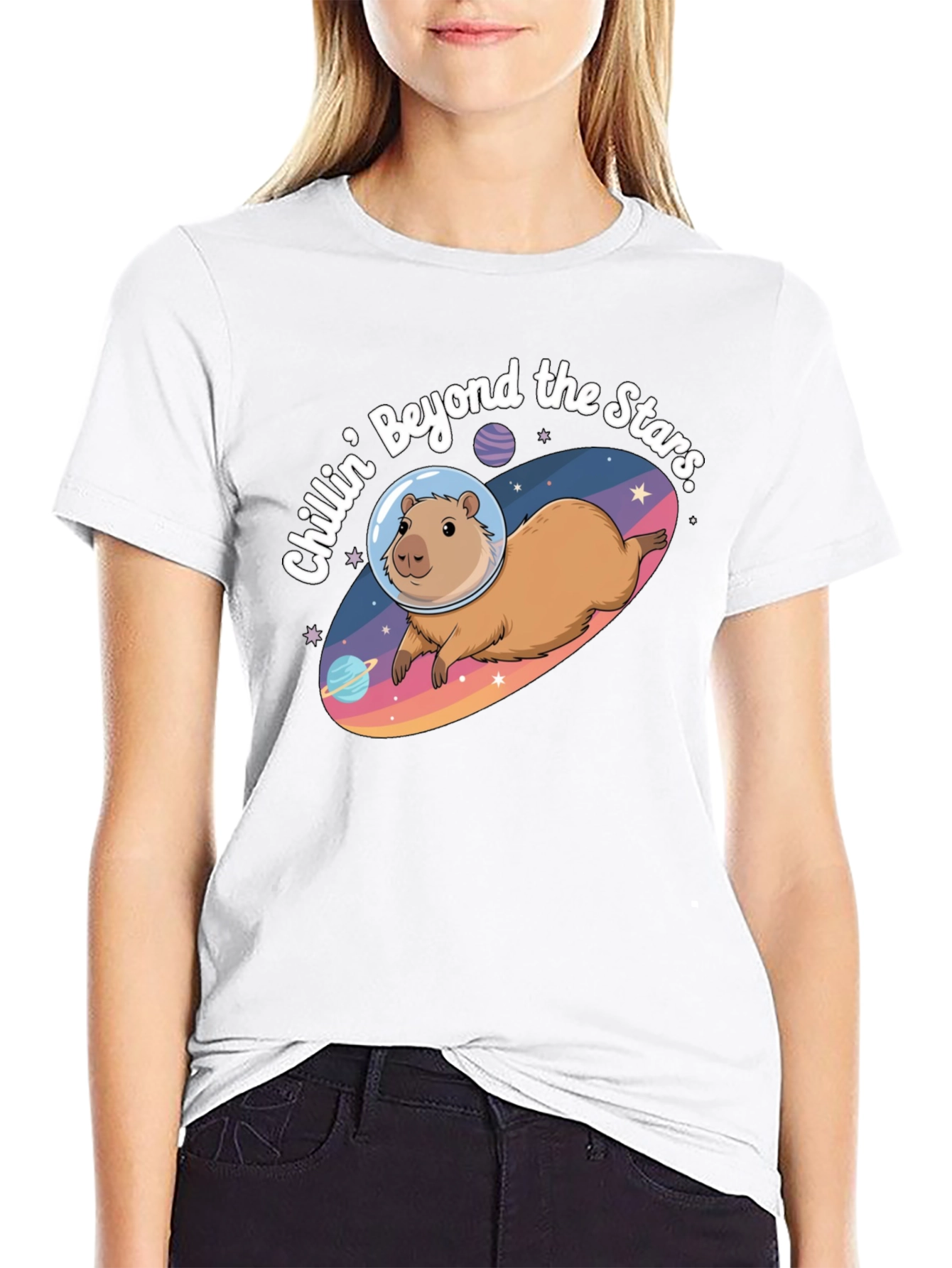 Chillin Beyond the Stars Graphic T-Shirt