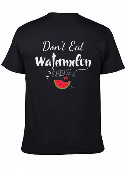Funny Watermelon Seeds Graphic T-Shirt