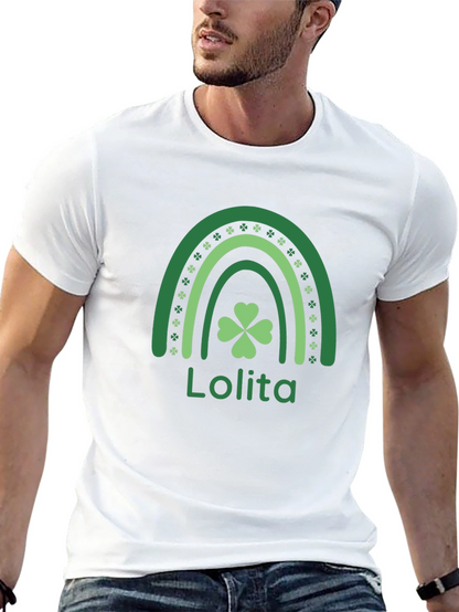 Lolita St. Patricks Day Rainbow Clover T-Shirt