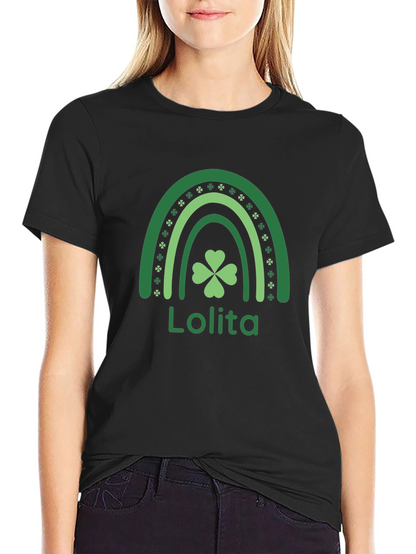 Lolita St. Patricks Day Rainbow Clover T-Shirt