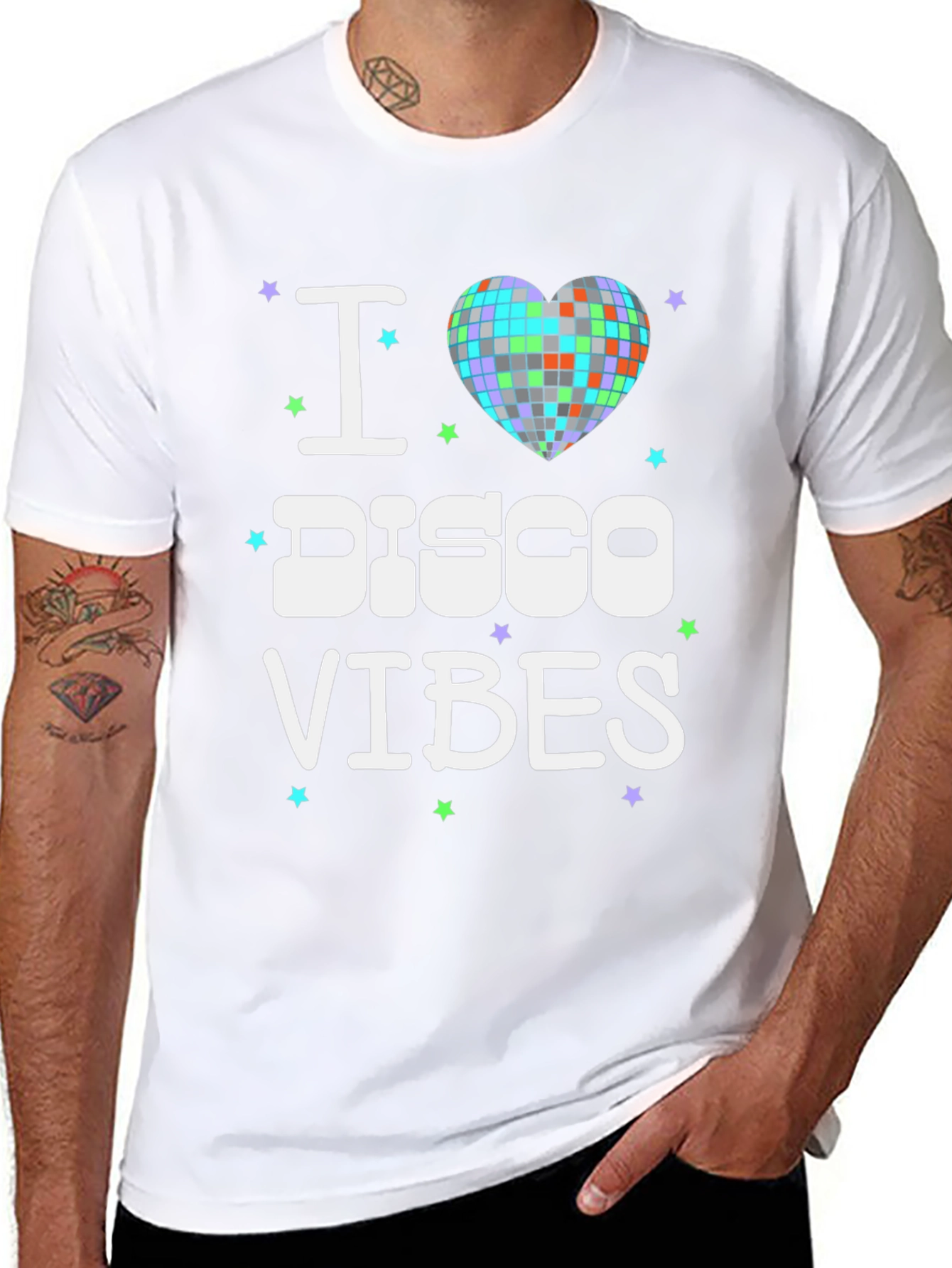 I Love Disco Vibes T-Shirt - Retro Party Tee