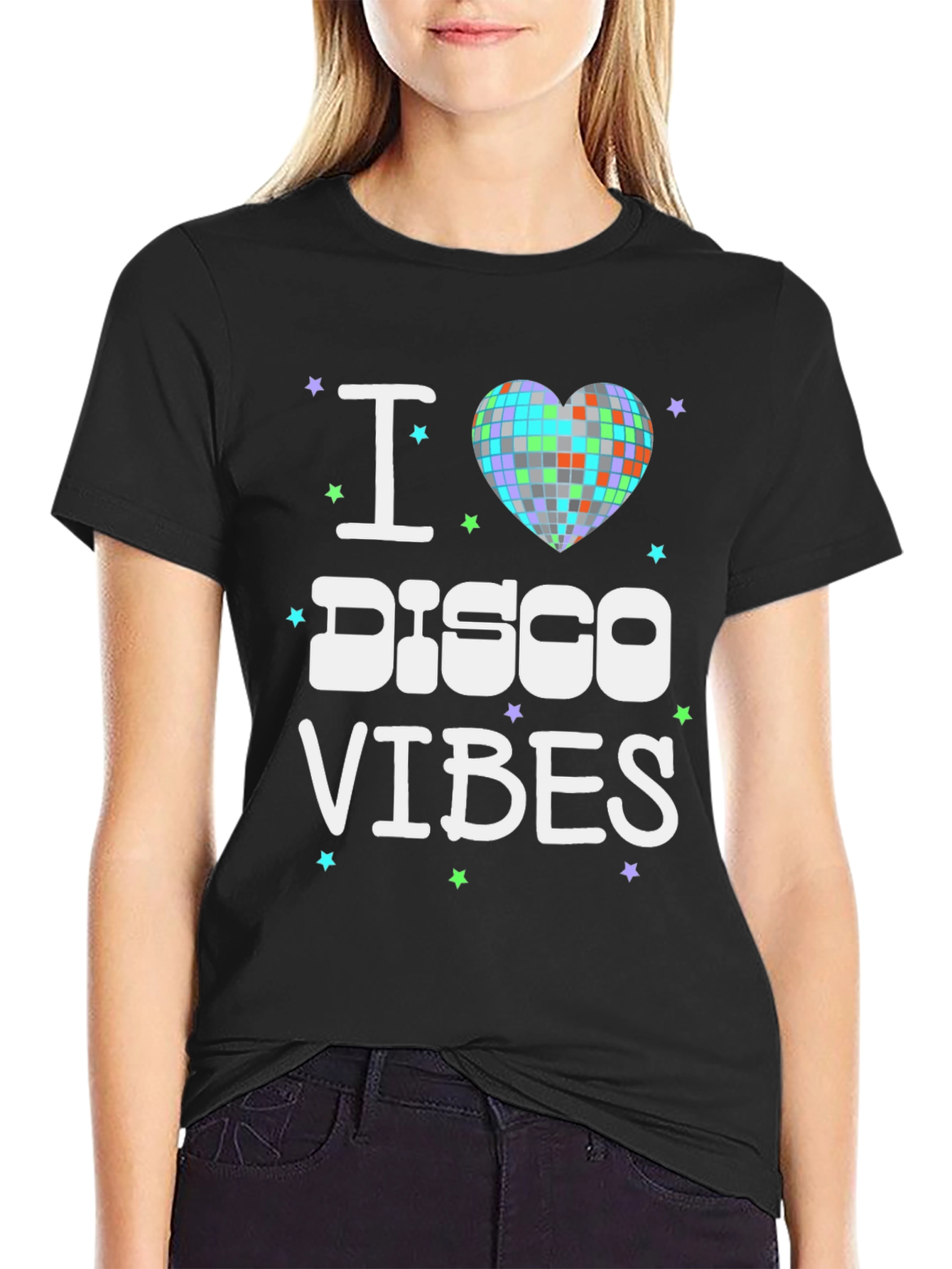 I Love Disco Vibes T-Shirt - Retro Party Tee