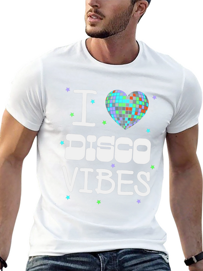 I Love Disco Vibes T-Shirt - Retro Party Tee
