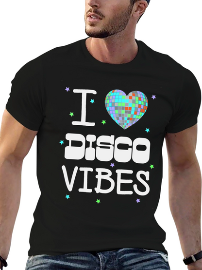 I Love Disco Vibes T-Shirt - Retro Party Tee