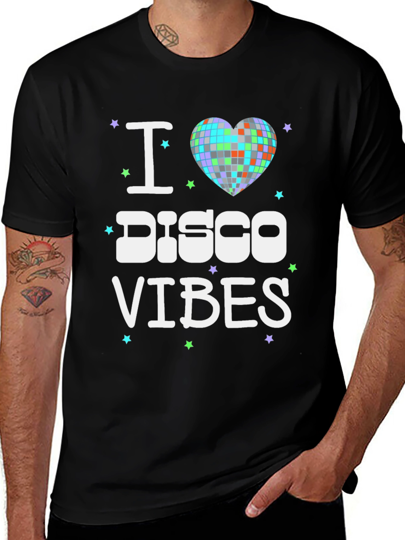 I Love Disco Vibes T-Shirt - Retro Party Tee