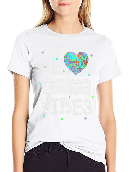 I Love Disco Vibes T-Shirt - Retro Party Tee