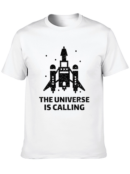 Universe Calling Graphic Tee - Black