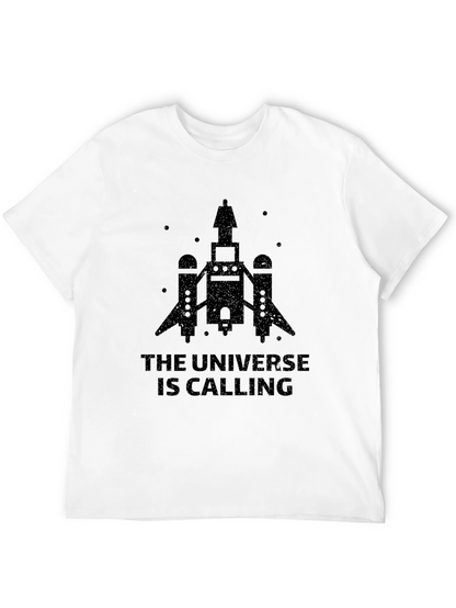 Universe Calling Graphic Tee - Black