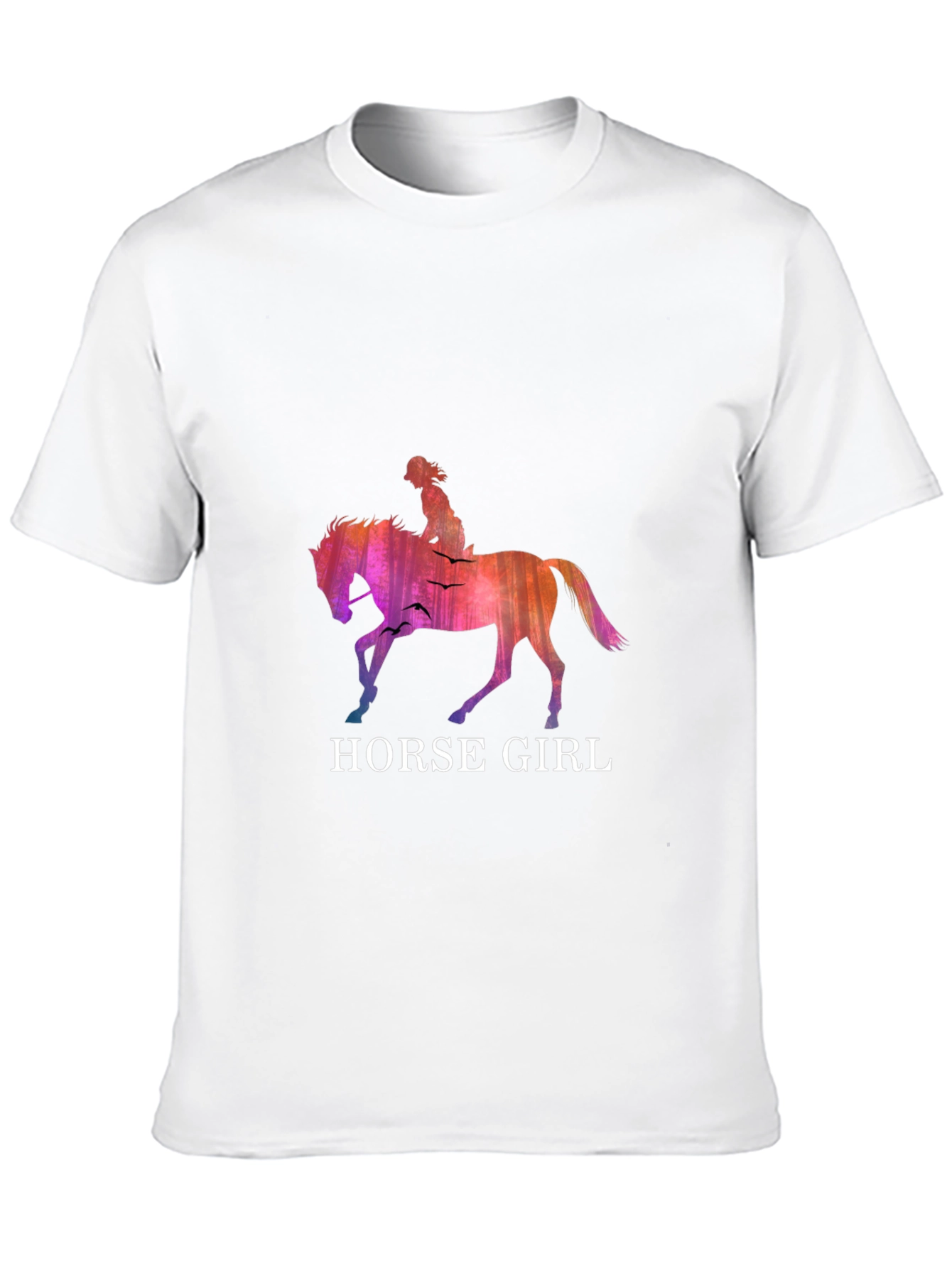 Horse Girl Graphic T-Shirt - Stylish Equestrian Design