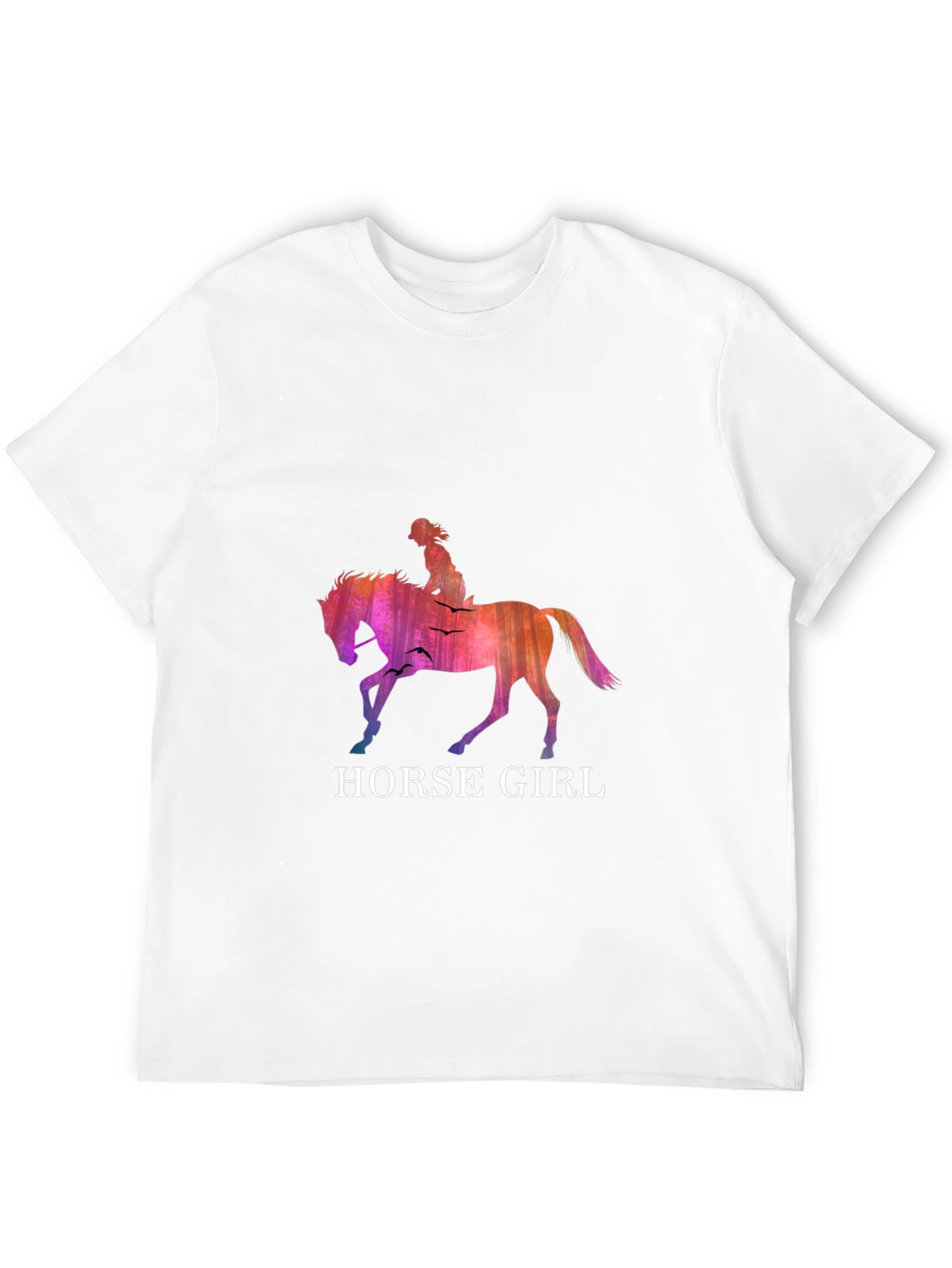 Horse Girl Graphic T-Shirt - Stylish Equestrian Design