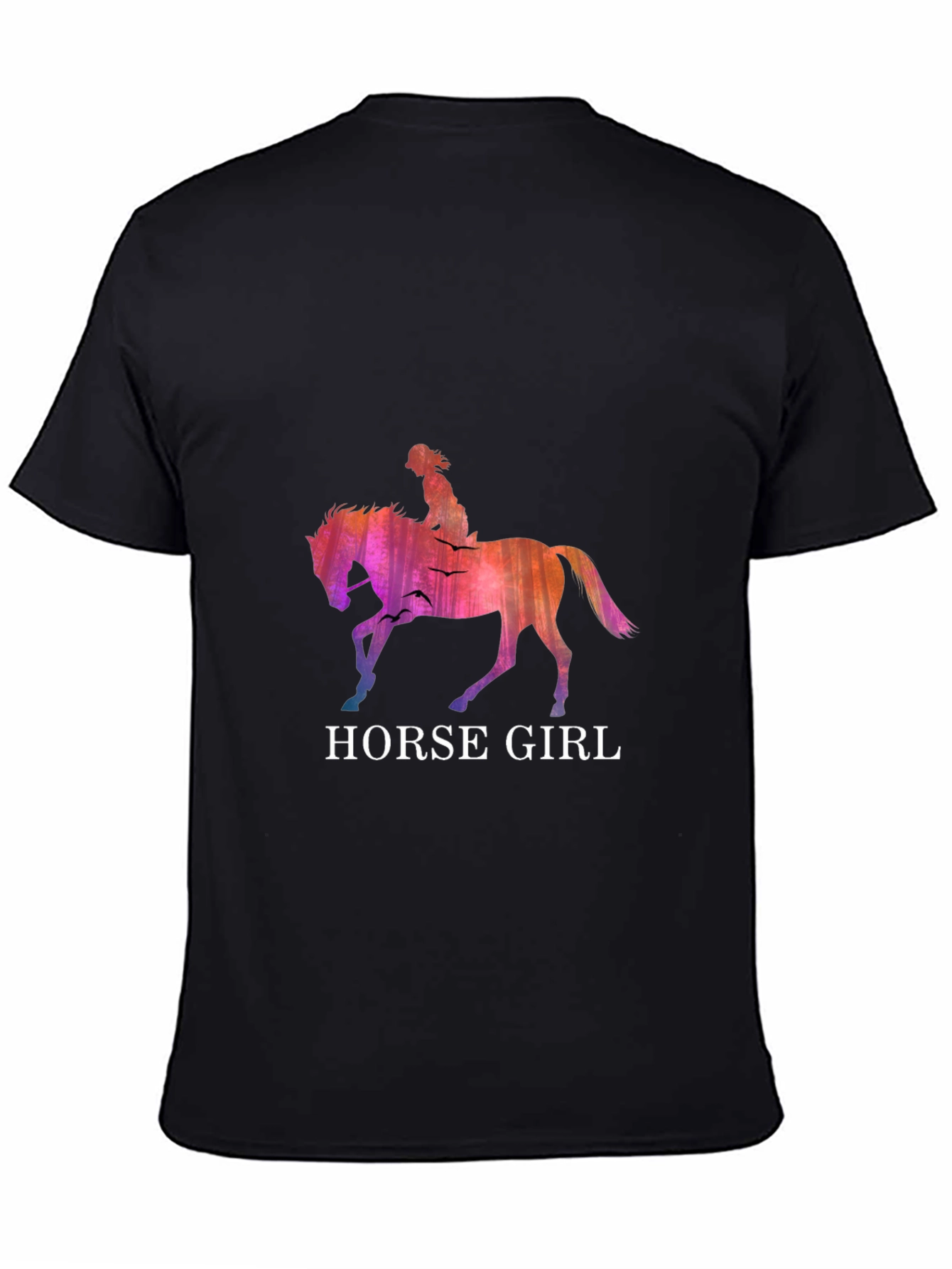 Horse Girl Graphic T-Shirt - Stylish Equestrian Design