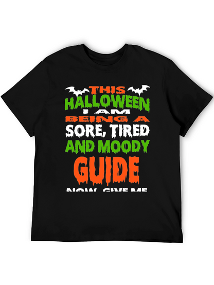 Halloween Sore Tired Moody Guide Funny T-Shirt