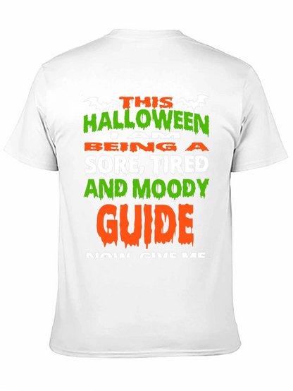 Halloween Sore Tired Moody Guide Funny T-Shirt