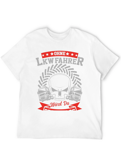 LKW Fahrer Skull Graphic T-Shirt