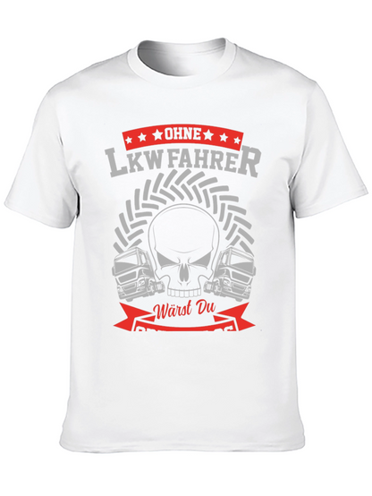 LKW Fahrer Skull Graphic T-Shirt