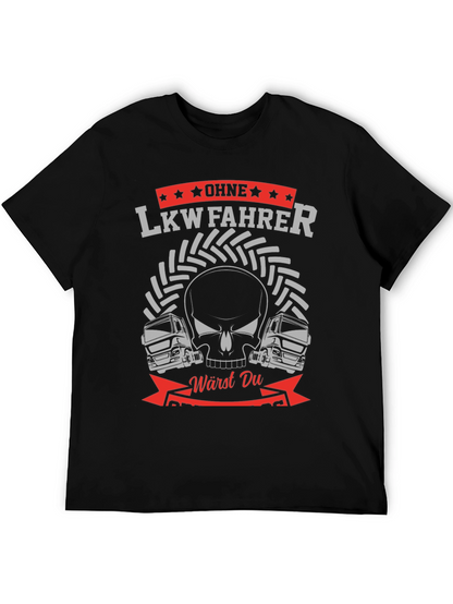 LKW Fahrer Skull Graphic T-Shirt