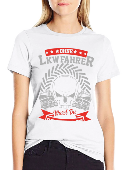 LKW Fahrer Skull Graphic T-Shirt