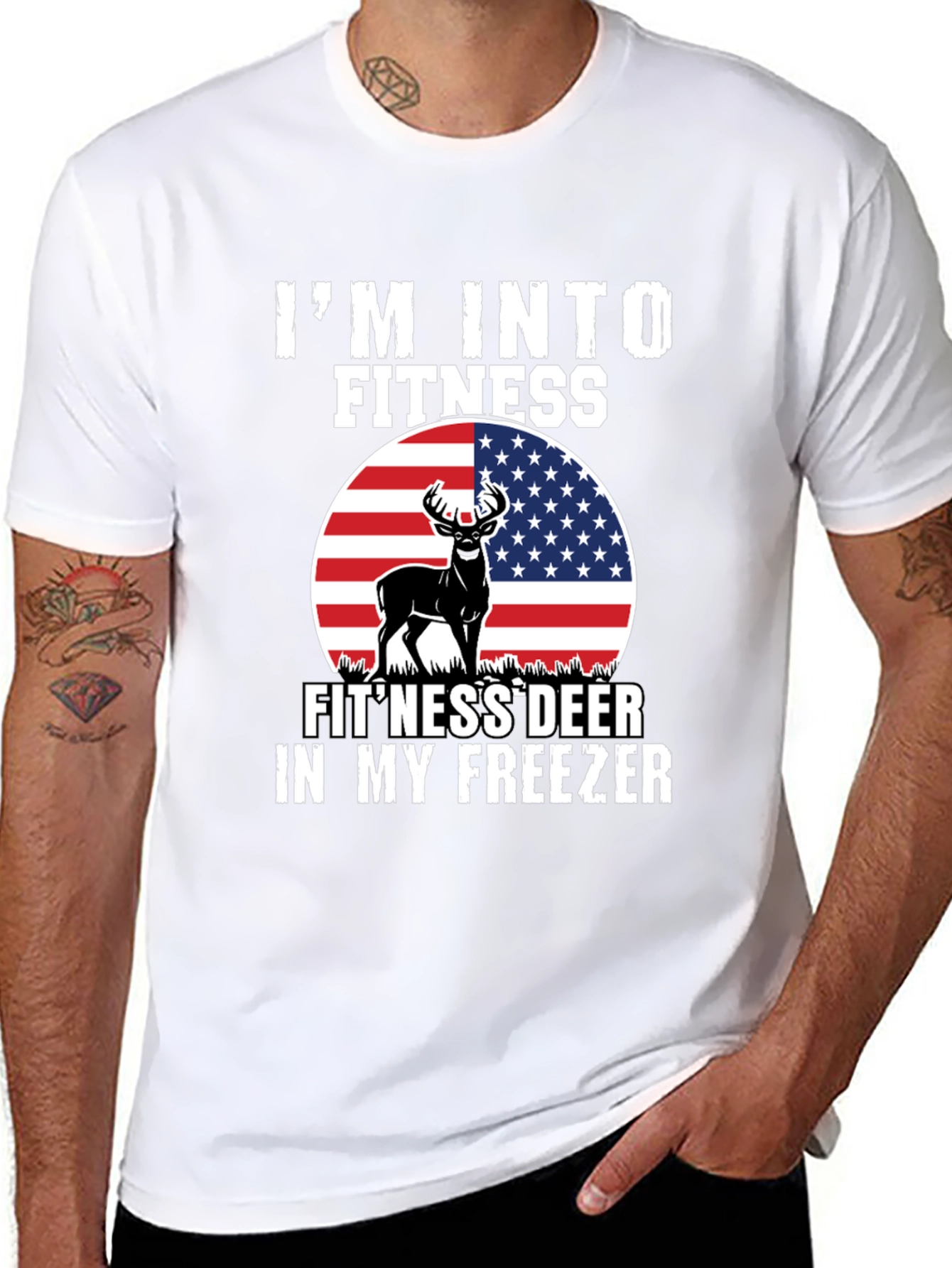 Im Into Fitness Fitness Deer T-Shirt