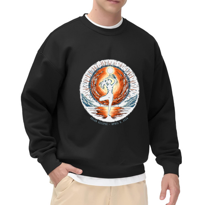 Solar Eclipse April 8 2024 Crewneck Sweatshirt - Astronomy Yoga Event Pullover