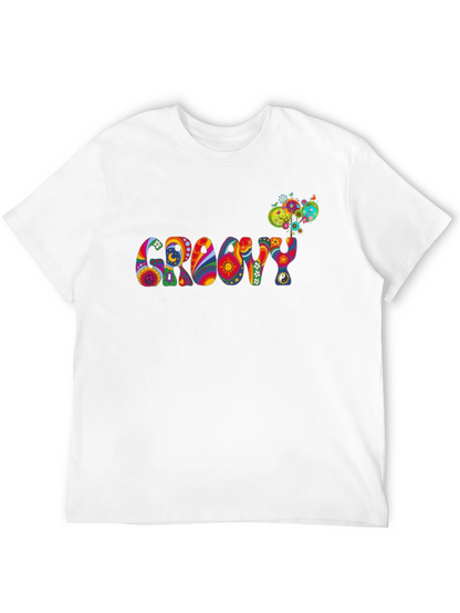 Groovy Psychedelic Patterned Black T-Shirt