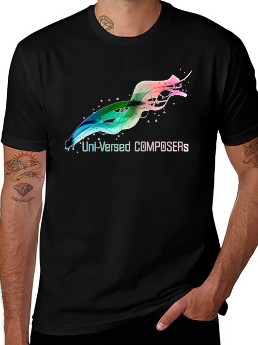 Uni-Versed Composers Graphic Black T-Shirt