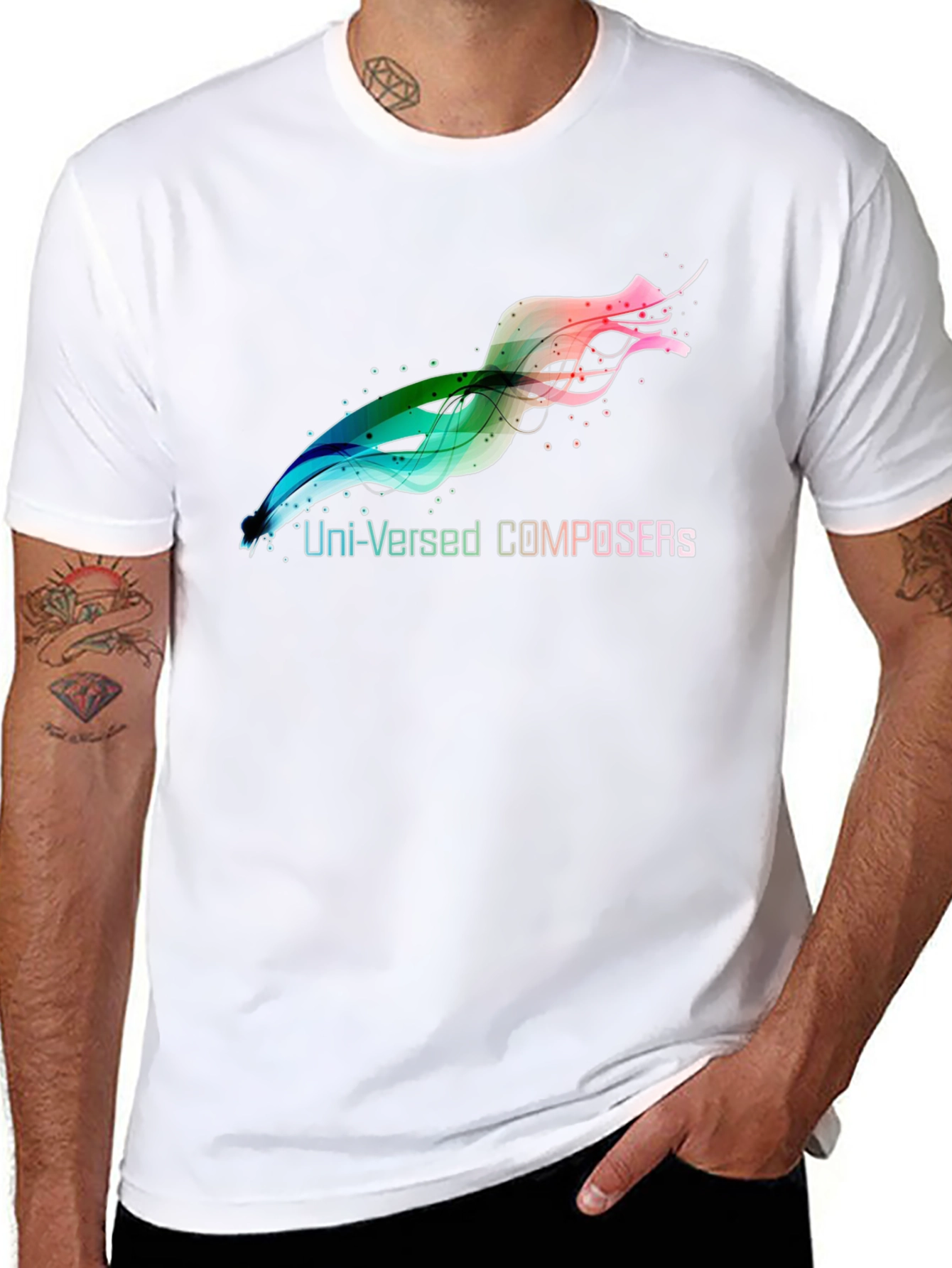 Uni-Versed Composers Graphic Black T-Shirt
