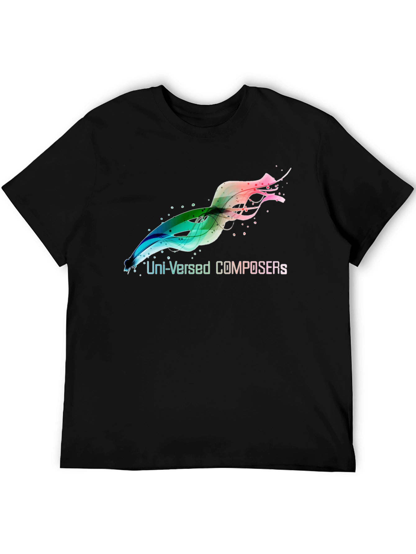Uni-Versed Composers Graphic Black T-Shirt