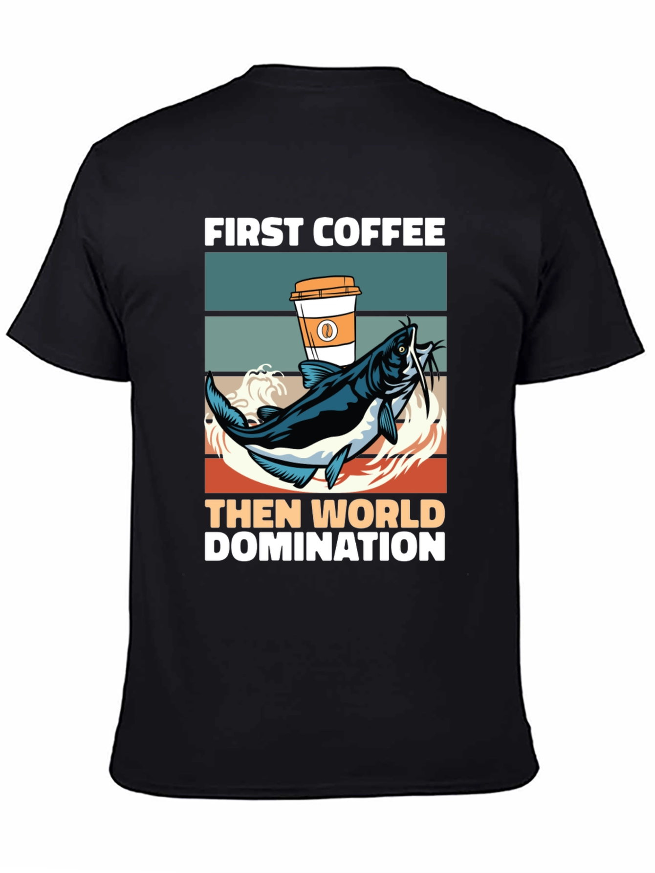 Funny Coffee and Fishing T-Shirt